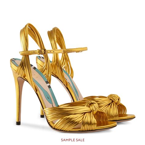 gucci gold sandals strap|Gucci closed toe sandals.